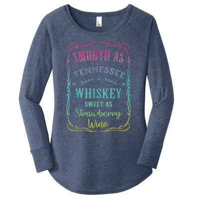 Smooth As Tennessee Whiskey Funny Humour Tee Vacation Women's Perfect Tri Tunic Long Sleeve Shirt