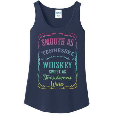 Smooth As Tennessee Whiskey Funny Humour Tee Vacation Ladies Essential Tank