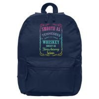 Smooth As Tennessee Whiskey Funny Humour Tee Vacation 16 in Basic Backpack