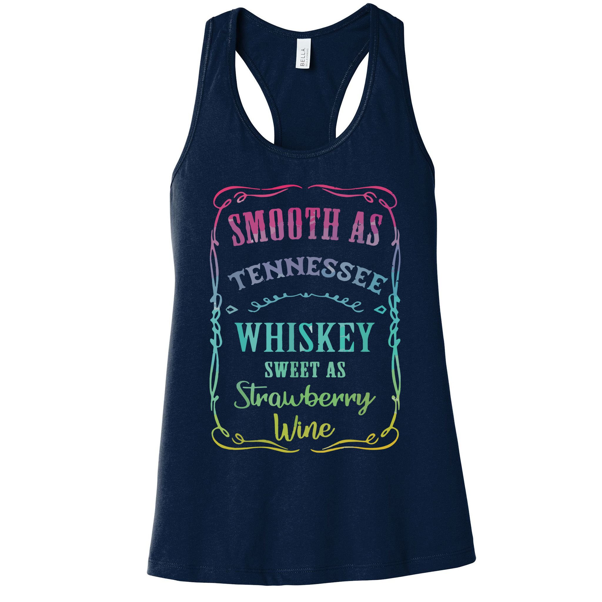 Smooth As Tennessee Whiskey Funny Humour Tee Vacation Womens Tank Top