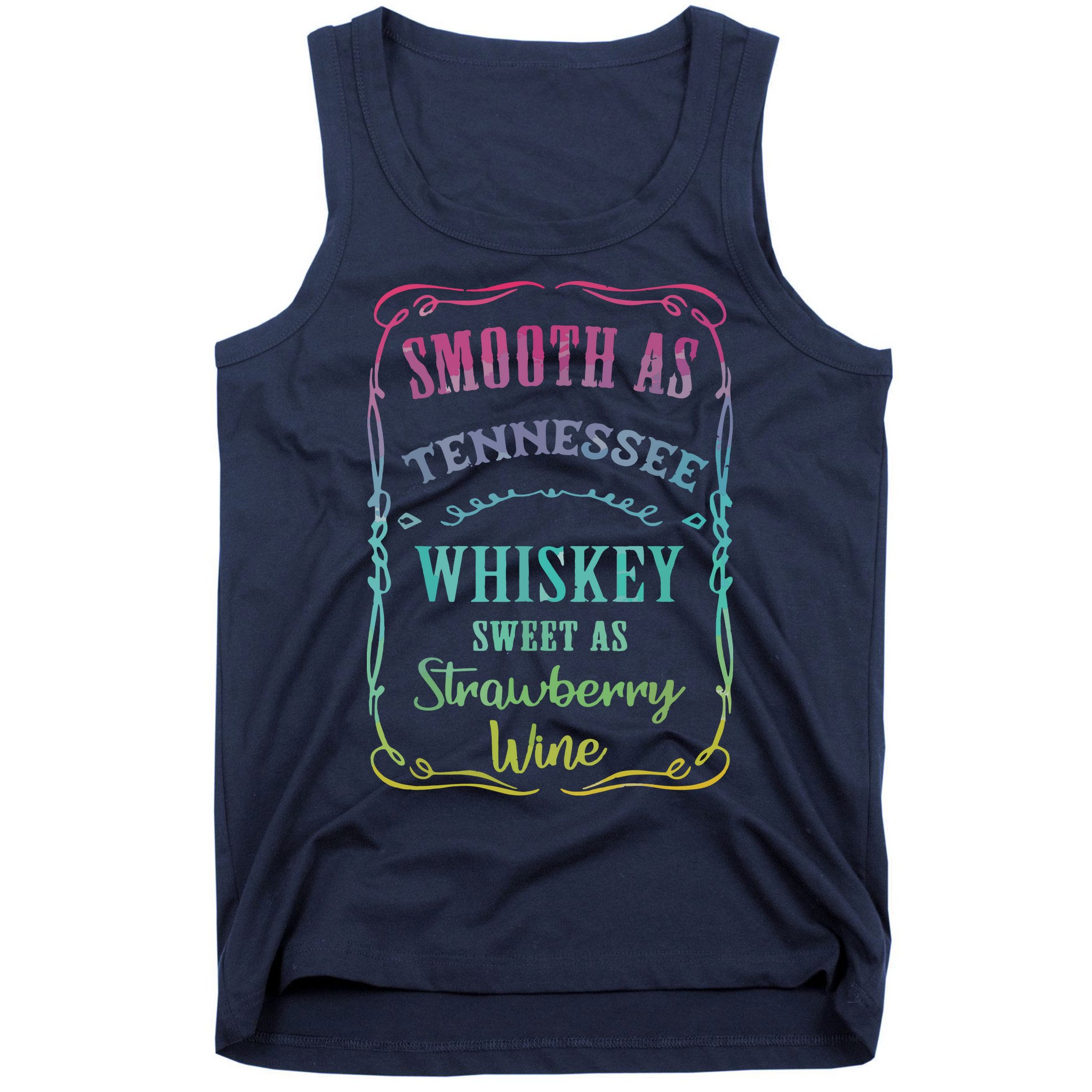 Smooth As Tennessee Whiskey Funny Humour Tee Vacation Tank Top
