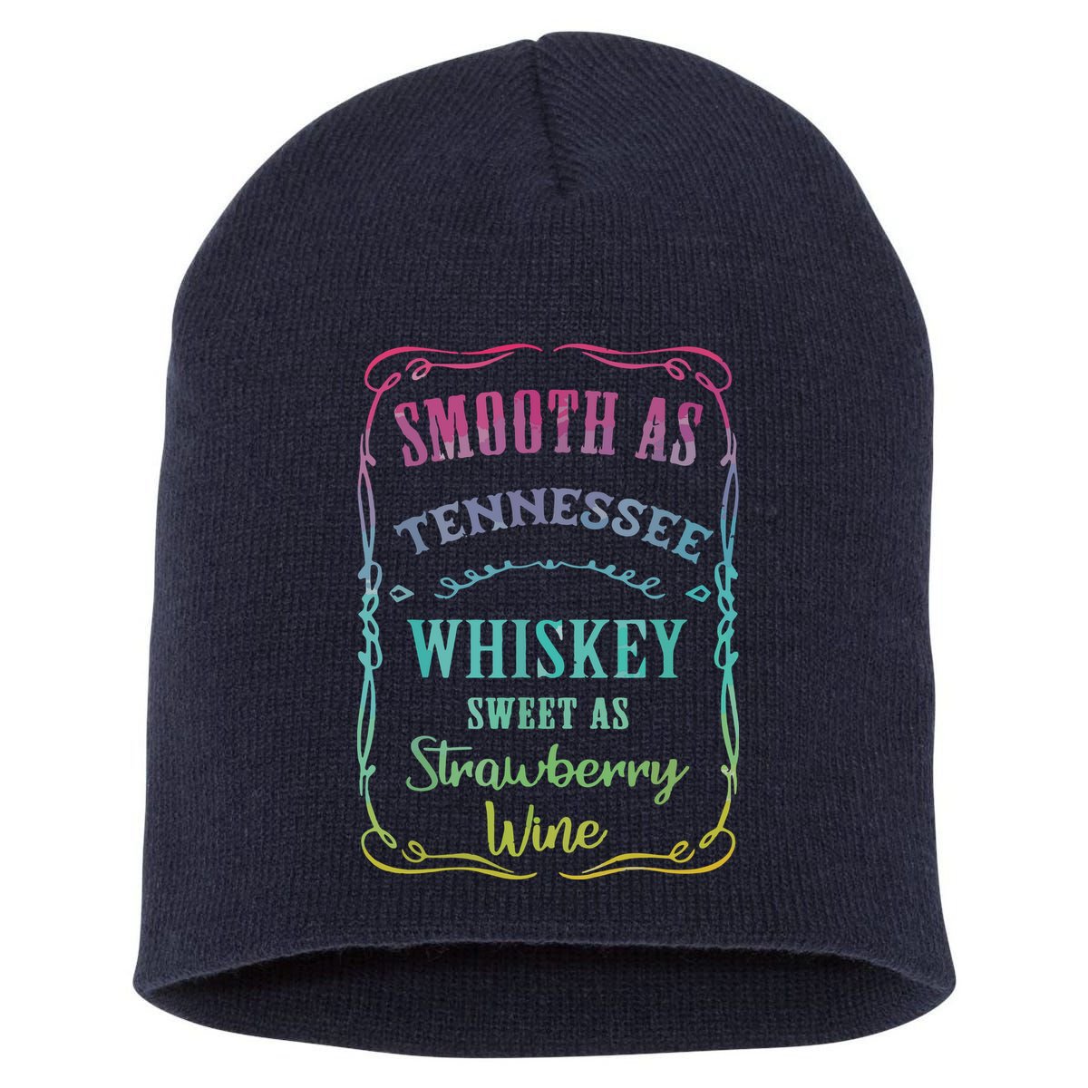 Smooth As Tennessee Whiskey Funny Humour Tee Vacation Short Acrylic Beanie
