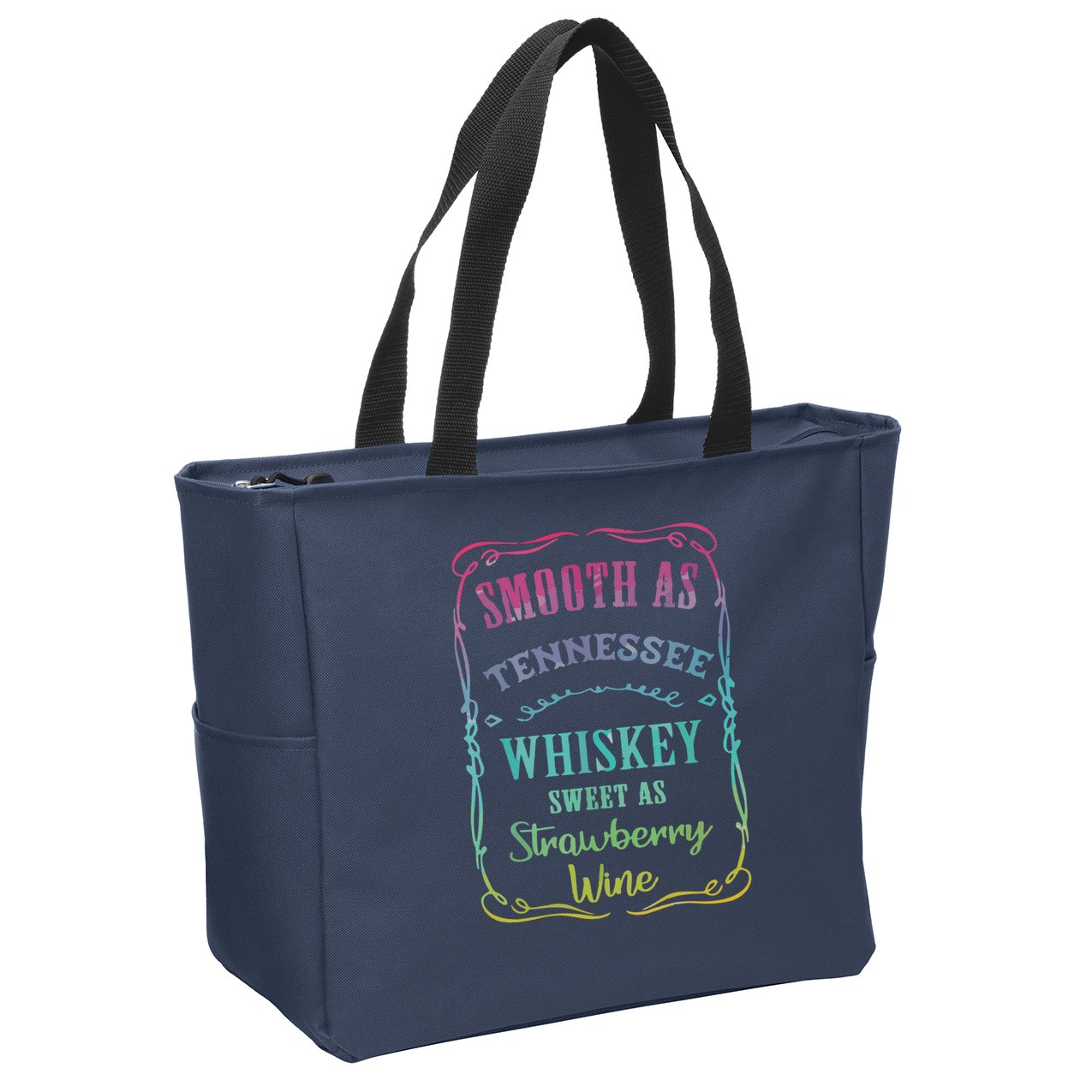 Smooth As Tennessee Whiskey Funny Humour Tee Vacation Zip Tote Bag