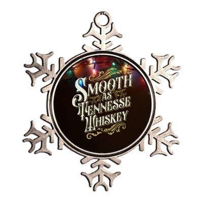 Smooth As Tennessee Whiskey Metallic Star Ornament