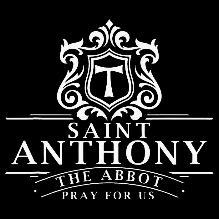 St Anthony The Abbot Great Monk Catholic Saints Skin Cropped Pullover Crew