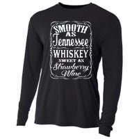 Smooth As Tennessee Whiskey Sweet As Strawberry Wine Cooling Performance Long Sleeve Crew