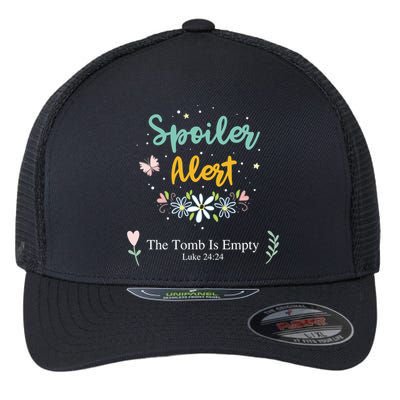 Spoiler Alert The Tomb Is Empty Luke 24:24 Gift Flexfit Unipanel Trucker Cap