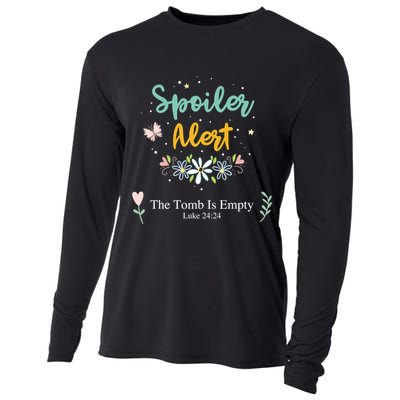Spoiler Alert The Tomb Is Empty Luke 24:24 Gift Cooling Performance Long Sleeve Crew