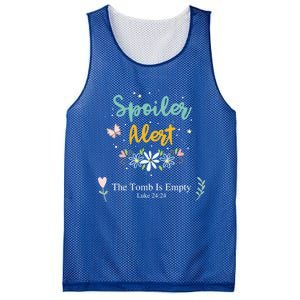 Spoiler Alert The Tomb Is Empty Luke 24:24 Gift Mesh Reversible Basketball Jersey Tank