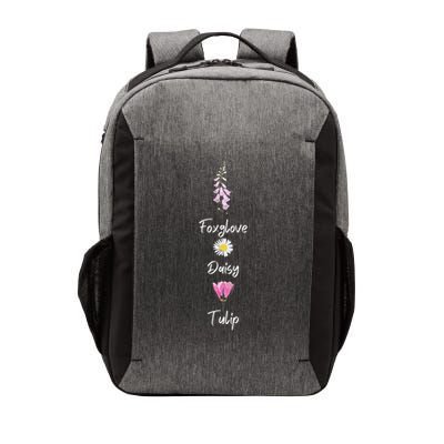 Subtle Anti Trump Foxglove Daisy Tulip Floral Women Vector Backpack