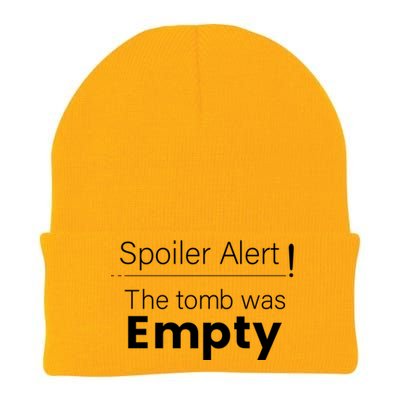 Spoiler Alert The Tomb Was Empty Gift Knit Cap Winter Beanie