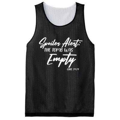 Spoiler Alert The Tomb was Empty Luke 24:24 Celebrating Easter Mesh Reversible Basketball Jersey Tank
