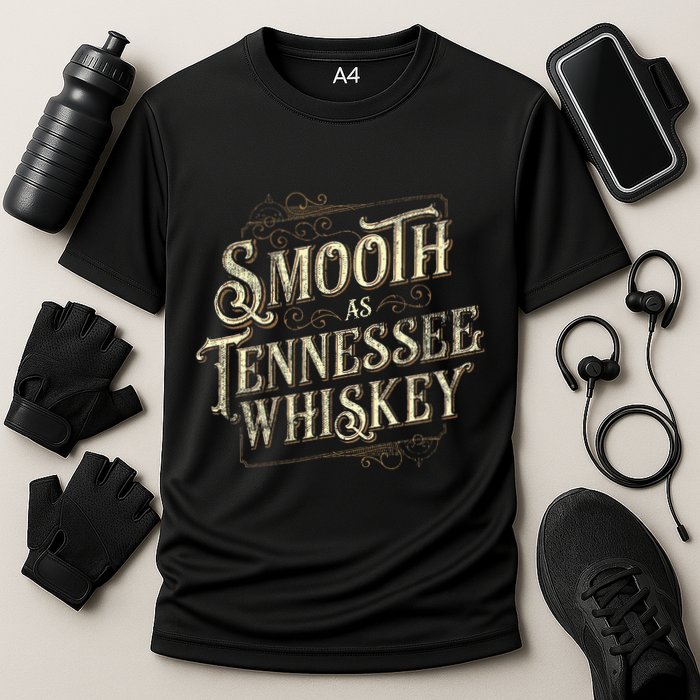 Smooth As Tennessee Whiskey Country Cooling Performance Crew T-Shirt