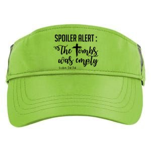 Spoiler Alert Tomb Was Empty Easter Funny Christian Gift Adult Drive Performance Visor