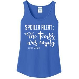 Spoiler Alert Tomb Was Empty Easter Funny Christian Gift Ladies Essential Tank