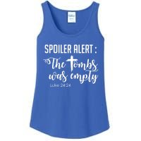 Spoiler Alert Tomb Was Empty Easter Funny Christian Gift Ladies Essential Tank