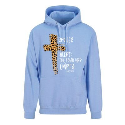 Spoiler Alert Tomb Was Empty Easter Religious Christian Gift Cool Gift Unisex Surf Hoodie