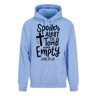 Spoiler Alert Tomb Was Empty Easter Religious Christian Gift Unisex Surf Hoodie