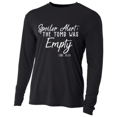 Spoiler Alert The Tomb Was Empty Christianity Cooling Performance Long Sleeve Crew