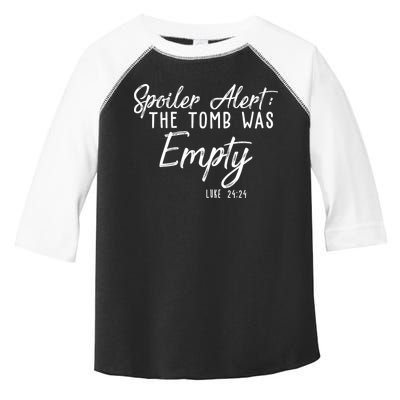 Spoiler Alert The Tomb Was Empty Christianity Toddler Fine Jersey T-Shirt