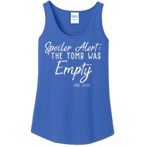 Spoiler Alert The Tomb Was Empty Christianity Ladies Essential Tank