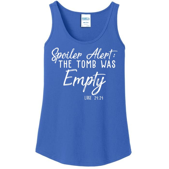 Spoiler Alert The Tomb Was Empty Christianity Ladies Essential Tank