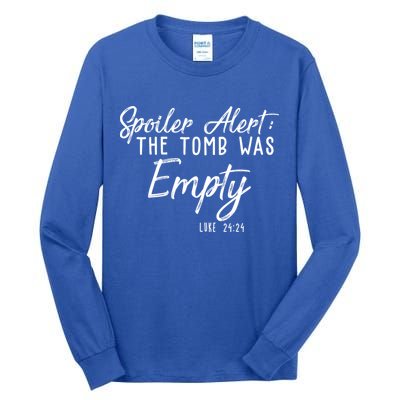 Spoiler Alert The Tomb Was Empty Christianity Tall Long Sleeve T-Shirt