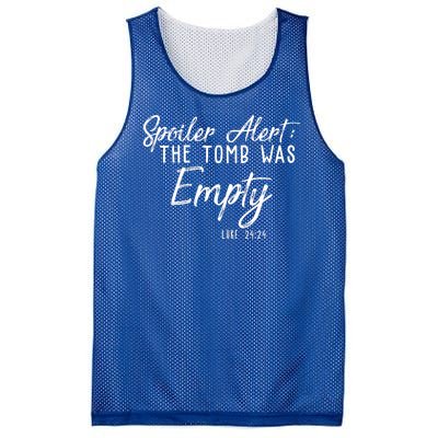 Spoiler Alert The Tomb Was Empty Christianity Mesh Reversible Basketball Jersey Tank