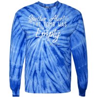 Spoiler Alert The Tomb Was Empty Christianity Tie-Dye Long Sleeve Shirt