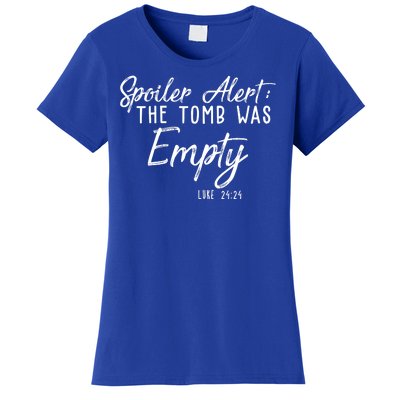 Spoiler Alert The Tomb Was Empty Christianity Women's T-Shirt