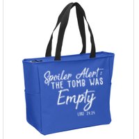 Spoiler Alert The Tomb Was Empty Christianity Zip Tote Bag