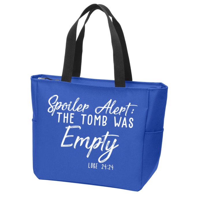 Spoiler Alert The Tomb Was Empty Christianity Zip Tote Bag