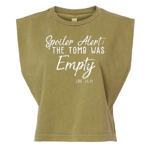 Spoiler Alert The Tomb Was Empty Christianity Garment-Dyed Women's Muscle Tee