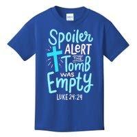 Spoiler Alert Tomb Was Empty Easter Religious Christian Gift Kids T-Shirt