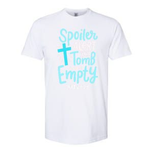 Spoiler Alert Tomb Was Empty Easter Religious Christian Gift Softstyle CVC T-Shirt