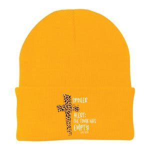 Spoiler Alert Tomb Was Empty Easter Religious Christian Gift Knit Cap Winter Beanie