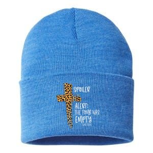 Spoiler Alert Tomb Was Empty Easter Religious Christian Gift Sustainable Knit Beanie