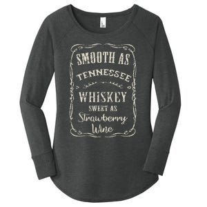 Smooth As Tennessee Whiskey Funny Humour Vacation Women's Perfect Tri Tunic Long Sleeve Shirt