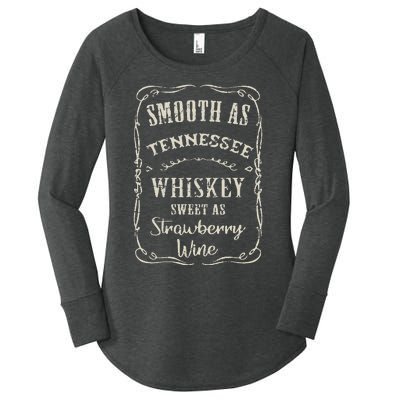 Smooth As Tennessee Whiskey Funny Humour Vacation Women's Perfect Tri Tunic Long Sleeve Shirt