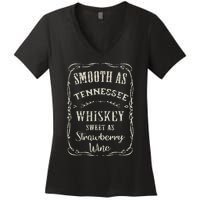 Smooth As Tennessee Whiskey Funny Humour Vacation Women's V-Neck T-Shirt