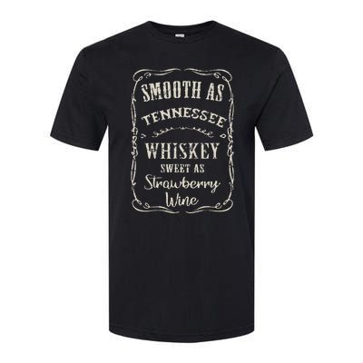 Smooth As Tennessee Whiskey Funny Humour Vacation Softstyle CVC T-Shirt