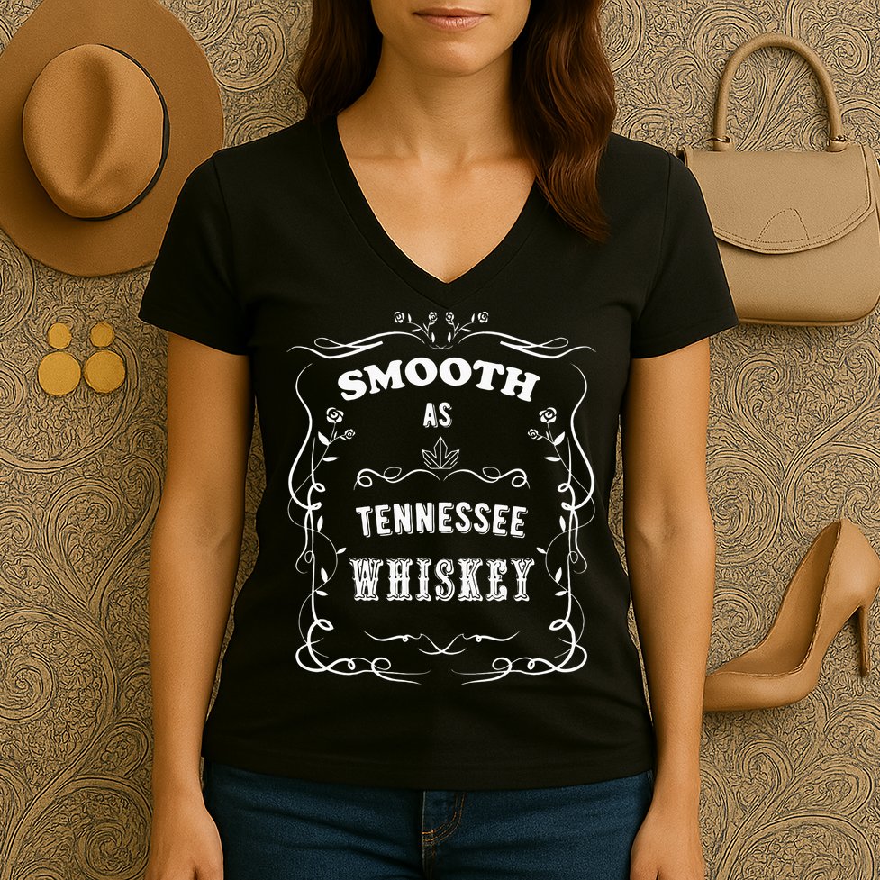 Smooth As Tennessee Whiskey Women's V-Neck T-Shirt