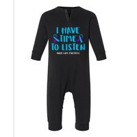 Suicide Awareness Tal Health Awareness Infant Fleece One Piece