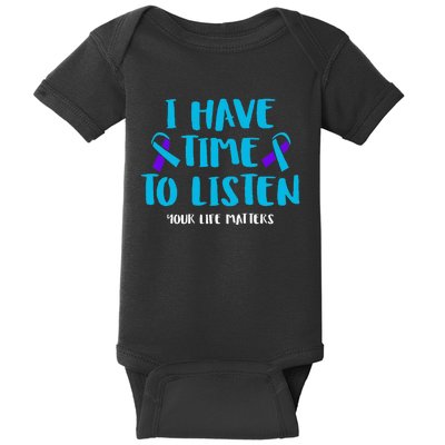 Suicide Awareness Tal Health Awareness Baby Bodysuit