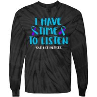 Suicide Awareness Tal Health Awareness Tie-Dye Long Sleeve Shirt