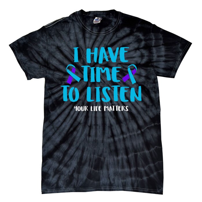 Suicide Awareness Tal Health Awareness Tie-Dye T-Shirt