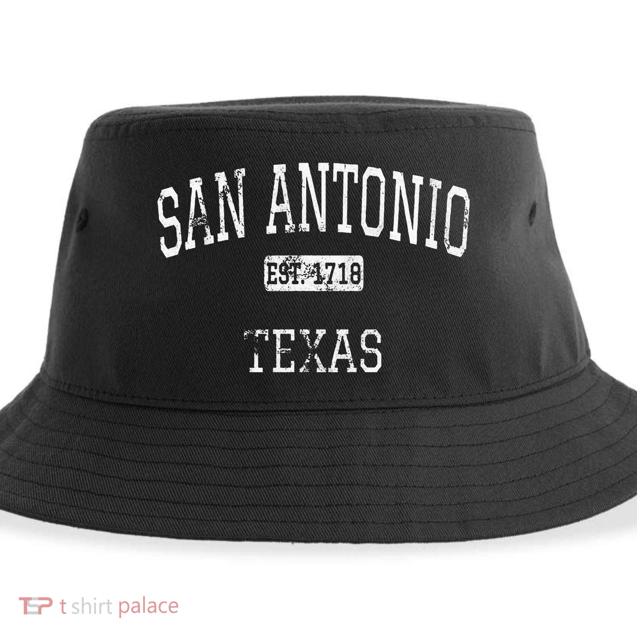 San Antonio Texas TX Vintage Sustainable Bucket Hat