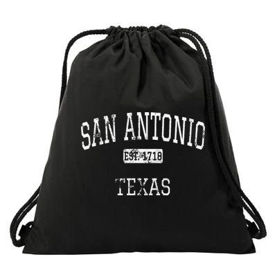 San Antonio Texas TX Vintage Drawstring Bag