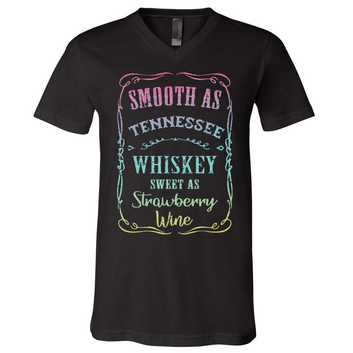 Smooth as Tennessee Whiskey Funny Vacation V-Neck T-Shirt