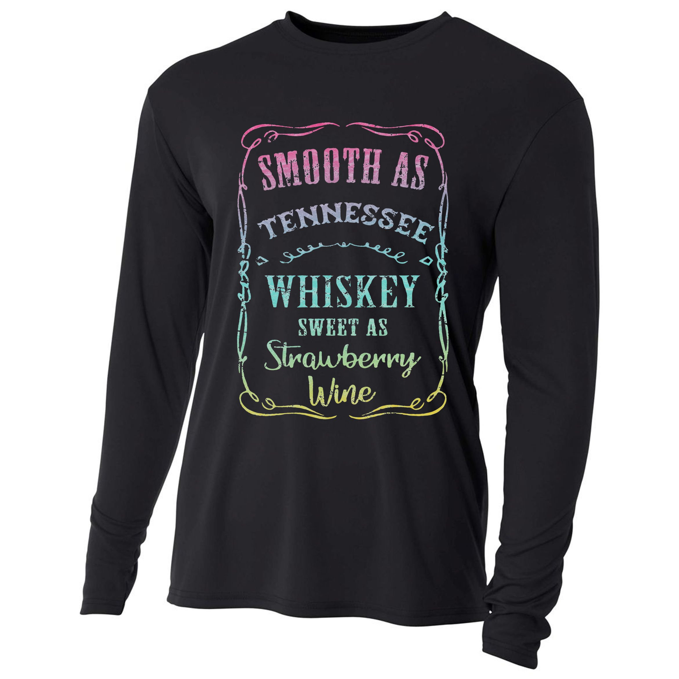 Smooth as Tennessee Whiskey Funny Vacation Cooling Performance Long Sleeve Crew